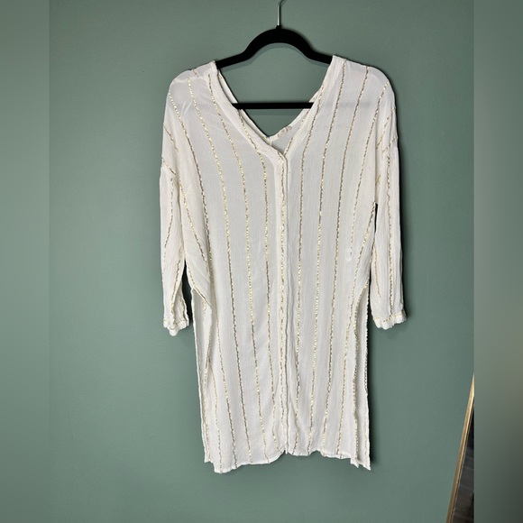 White and gold tunic dress - Picture 4 of 5